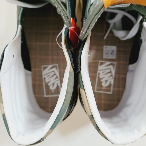New Vans Unisex SK8 HI Green Camo Sneakers Size M 6.5 W 8 - Picture 7 of 9